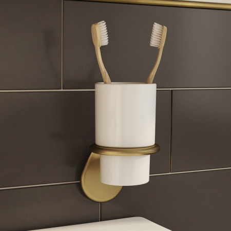 Стакан для зубных щеток Iddis Oldie OLDBRC1i45 бронза фото