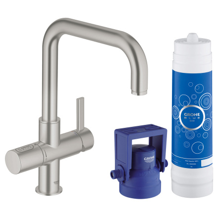 Смеситель для кухни с фильтром для воды Grohe Blue Pure 31299DC1 фото
