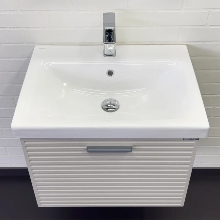 Тумба с раковиной Comfortу Касабланка 00-00019249CF серый шелк фото