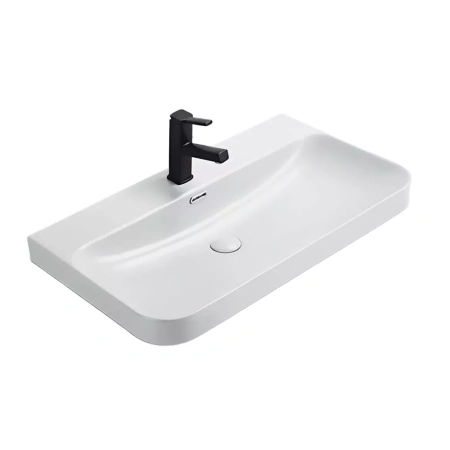 Тумба с раковиной Comforty Тенерифе-80 П 00-00022175 белая матовая фото