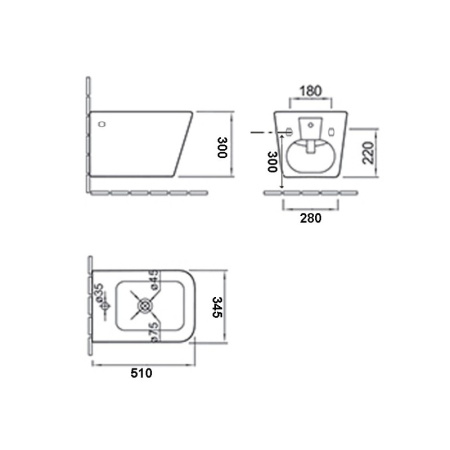 Биде подвесное Esbano Gartez ESVBGARTW фото