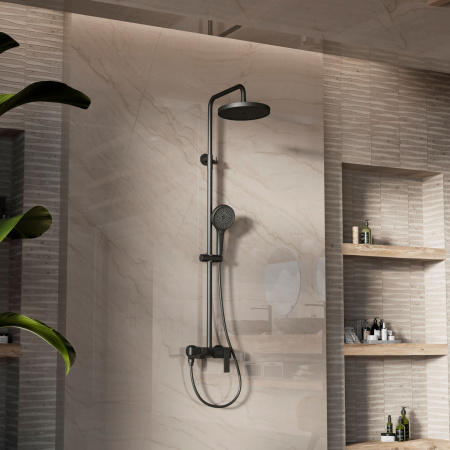 Душевая система Vincea VSFS-413MB черная матовая фото