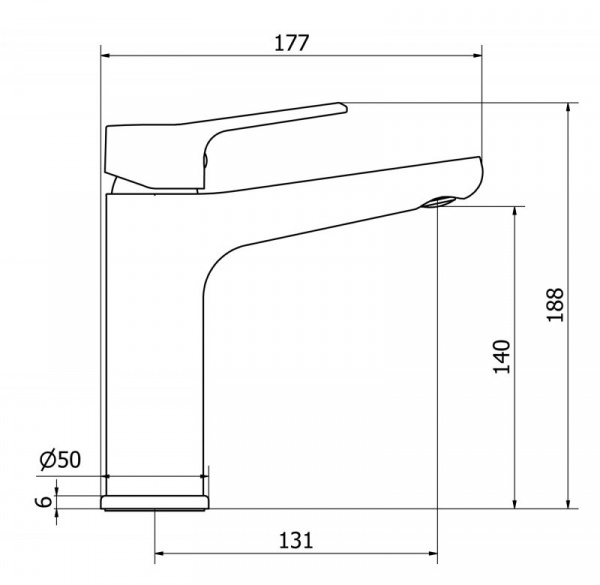 Смеситель для раковины Cezares Peonia PEONIA-LSM1-A-01-W0 фото