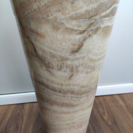 Раковина напольная из оникса Yellow ON-01355 (45*45*90) фото