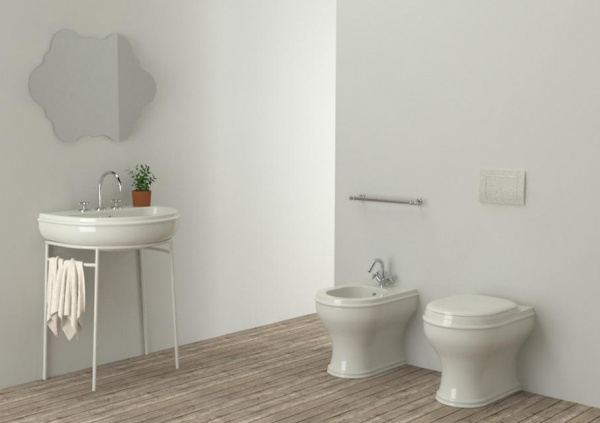 Унитаз приставной Azzurra Charme CHA100/P bi фото