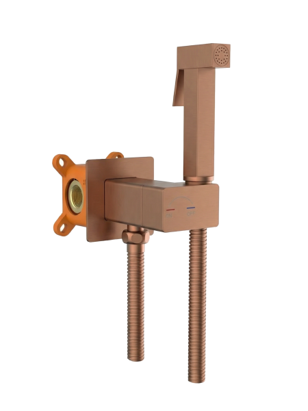 Гигиенический душ со смесителем AltroBagno Универсале (Universale) ALTROBAGNOUniversale060151BC матовая медь фото