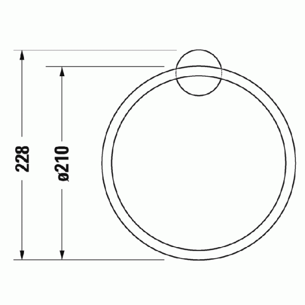 Полотенцедержатель Duravit Starck T 0099474600 черный матовый фото