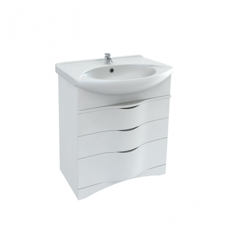 Тумба напольная Bas Опера с раковиной Dreja Лагуна 65 см фото