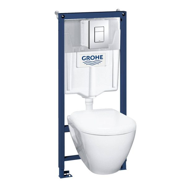 Инсталляция Grohe Solido Perfect с подвесным унитазом и панелью смыва Skate Cosmopolitan 39186000 фото