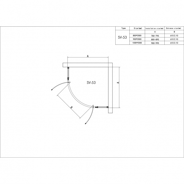 Душевой уголок RGW Stilvol SV-53 06325300-11 100x100 фото