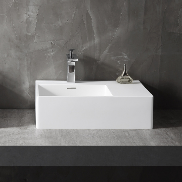 Накладная раковина Abber Stein AS2644 L 56x38 белая матовая фото