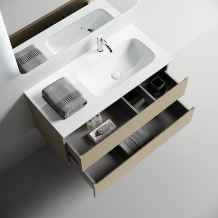 Тумба под раковину Sancos Folk FL100RCP капучино фото