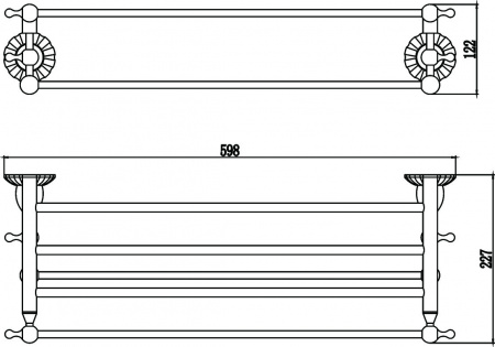 Полочка для полотенец Savol 89C S-08944C фото