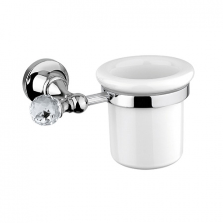 Стакан для зубных щеток Cezares Olipm OLIMP-TUM-01-Sw хром/swarovski фото