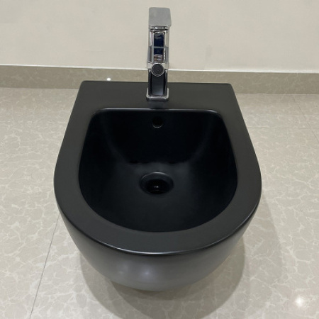 Биде подвесное CeramaLux NC 2197-1MB черное матовое фото