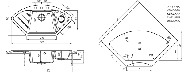 Кухонная мойка ВЕСТА Florentina 20.285.Е1005 жасмин фото