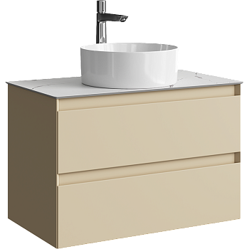 Тумба под накладную раковину Aqwella Geometria 80 GE01082MD морская дюна фото