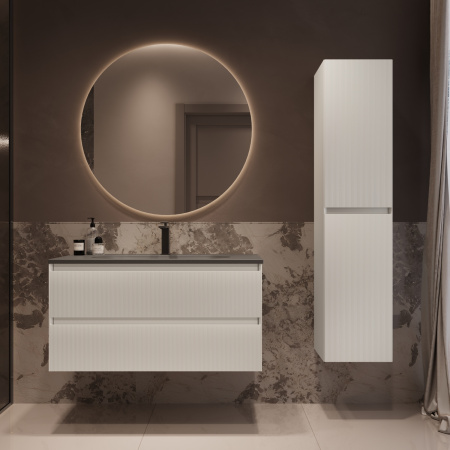 Тумба под раковину Vincea Welle 100 VMC-2WL100MW M.White Soft-touch фото