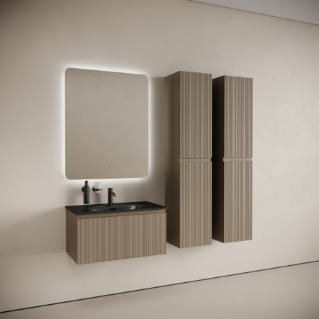 Тумба под раковину Sancos Code CD80GB серо- бежевая фото