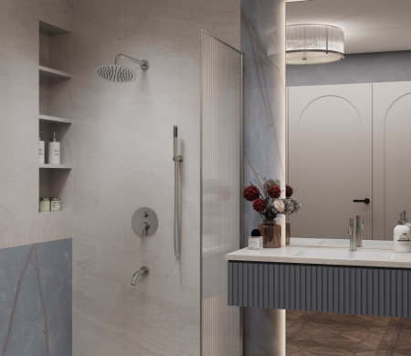 Душевая система скрытого монтажа Vincea Villa VSFW-1VL3BN хром фото