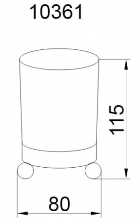 Стакан для зубных щеток Boheme Hermitage Gold 10361 фото
