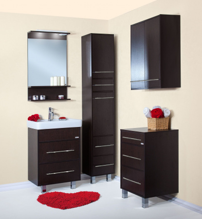 Тумба с раковиной Бриклаер Чили 60/3 венге фото