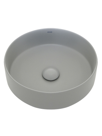Раковина накладная AQUAme AQM5012 355x355x120 цвет светло-серый матовый фото