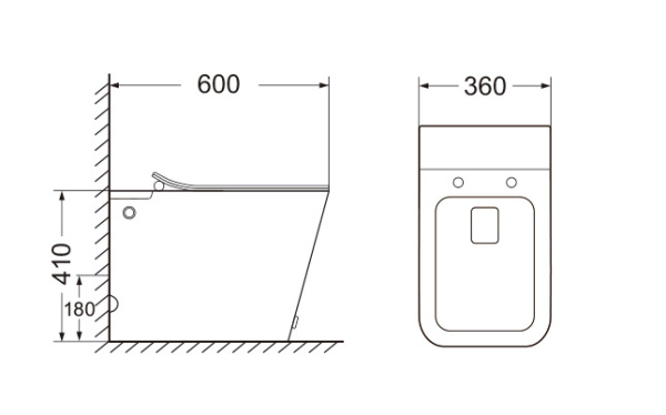 Унитаз приставной с функцией импульсного смыва Cerutti SPA Disgrazia CT7269 с сиденьем фото