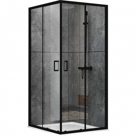 Душевой уголок Abber Schwarzer Diamant AG02080B 80x80 фото