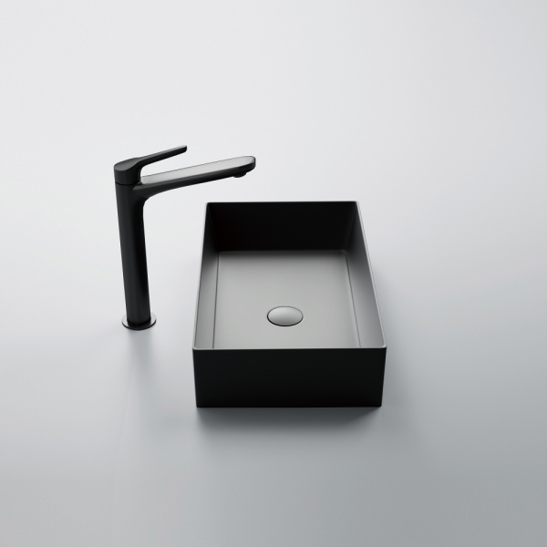 Накладная раковина Abber Rechteck AC2220MB черная матовая фото