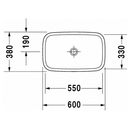Накладная раковина Duravit DuraStyle 0349600000 60x38 фото