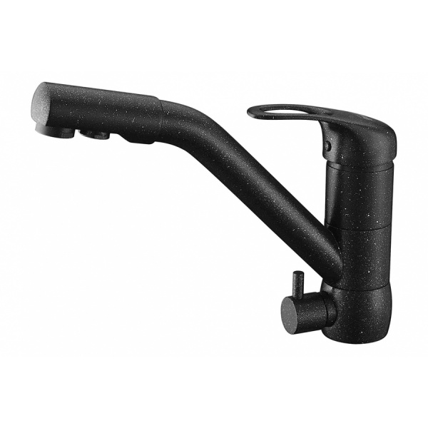 Смеситель для кухни кухни с фильтром для воды Zorg Clean Water ZR 400 KF-12 черный металл фото