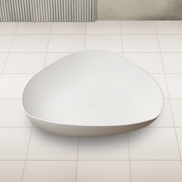 Ванна из искусственого камня Abber Stein AS9608 180x130 белая матовая фото