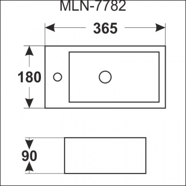 Накладная раковина Melana 7782 фото