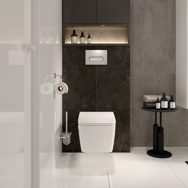Подвесной унитаз безободковый VitrA Metropole (Метрополь) 7672B003-0075 фото