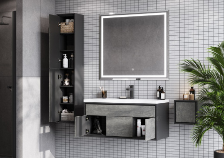 Шкафчик Акватон Уэльс 30 1A267803WA6A0 авеллино грей / антрацит фото