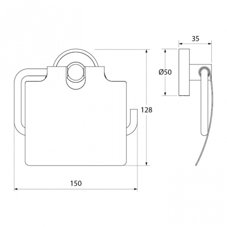 Держатель для туалетной бумаги Iddis Calipso CALSBC0i43 фото