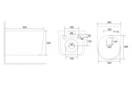 Подвесной унитаз с ультратонким ободком Abber Ultra AC1302 фото