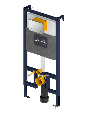 Инсталляция для подвесного унитаза AQUAme AQM4001CR с кнопкой хром фото