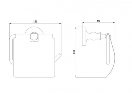 Держатель для туалетной бумаги Rush Crete CR35111 фото