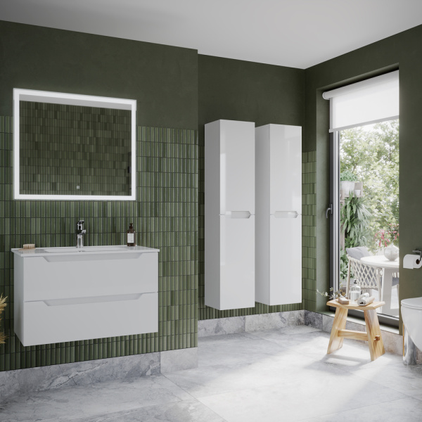 Тумба под раковину Sancos Norma 2.0 NR2.080W белый глянец фото