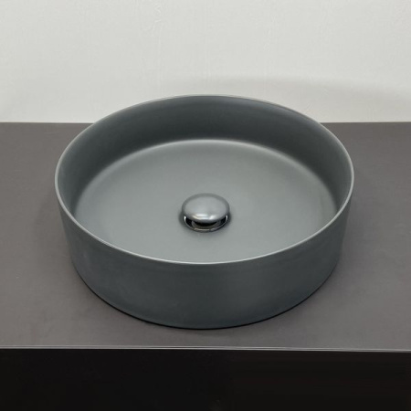 Накладная раковина Comforty 9110MDH 00-00007631 39x39 графит матовый фото