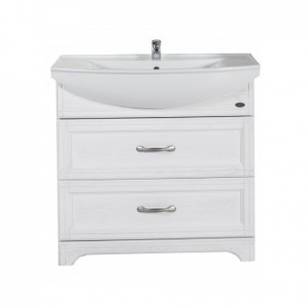 Тумба с раковиной ASB-Woodline Берта 80 10123 белая фото