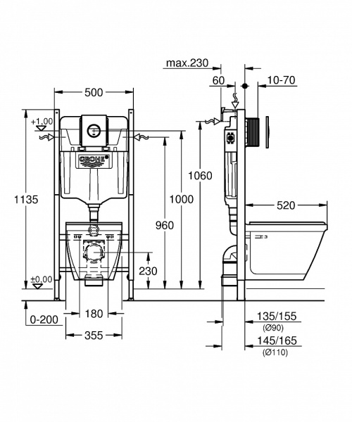 Комплект Grohe Rapid SL 5-в-1 38950000 фото