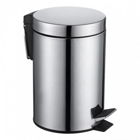 Мусорное ведро для ванной с педалью Omnires Uni UN3530CR хром фото