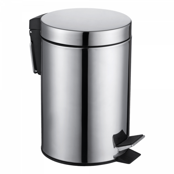 Мусорное ведро для ванной с педалью Omnires Uni UN3530CR хром фото