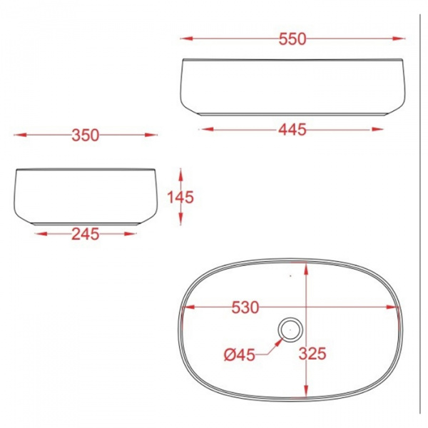 Накладная раковина Artceram Cognac COL003 12 00 giallo zinco фото