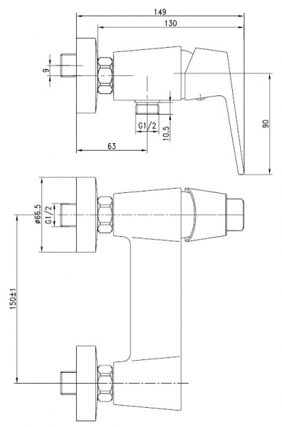 Смеситель для душа Kaiser Vita 43077 фото
