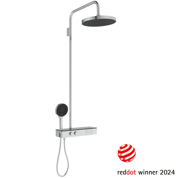Душевая система с термостатом Ideal Standard Ceratherm SOLOS A7882AA 3-функциональный (Rain, Silkrain, SecondSkin) верхний душ фото