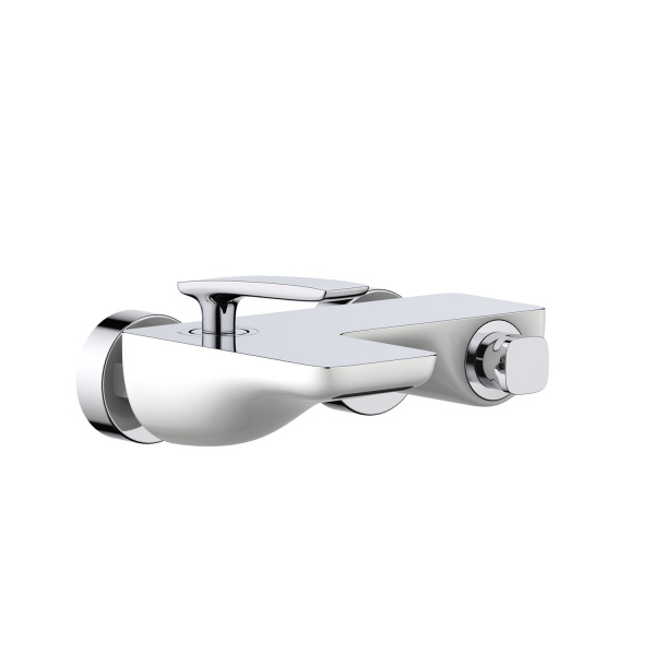 Смеситель для ванны с душем Timo Helmi 4024/00-16Y хром/белый фото